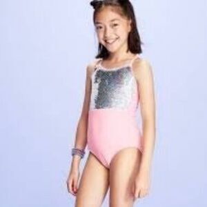 More Than Magic Flip Sequin Swimsuit Sz S/6